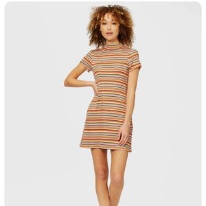 Billabong Womens Lost In Time Knit Striped Sweater Dress Lilac Size L/12 New